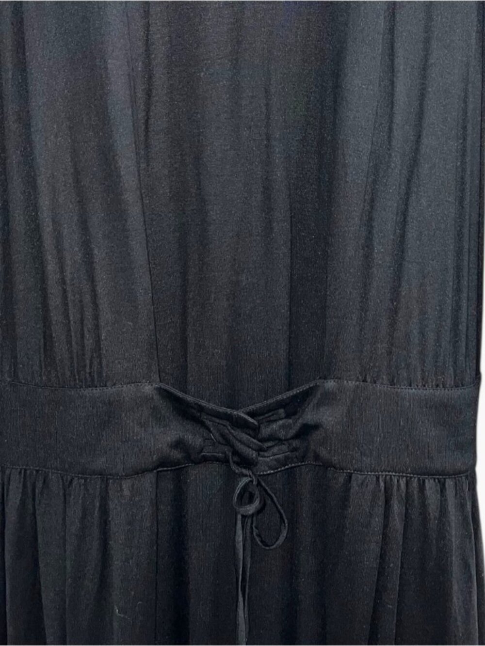 Burberry Black Drop Waist Corset Longsleeve 100% Silk maxi dress Whimsygoth - Picture 8 of 12